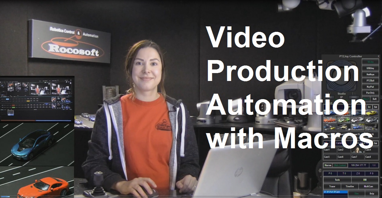 [SNEAK PEAK] Rocosoft Macro Player – Control PTZ Cameras and vMix, TriCaster, Panasonic Live Production Switchers