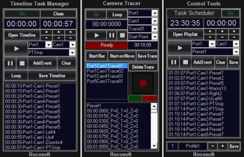rocosoft-ptz-controller-ptzjoy-timeline-scheduler-tracer