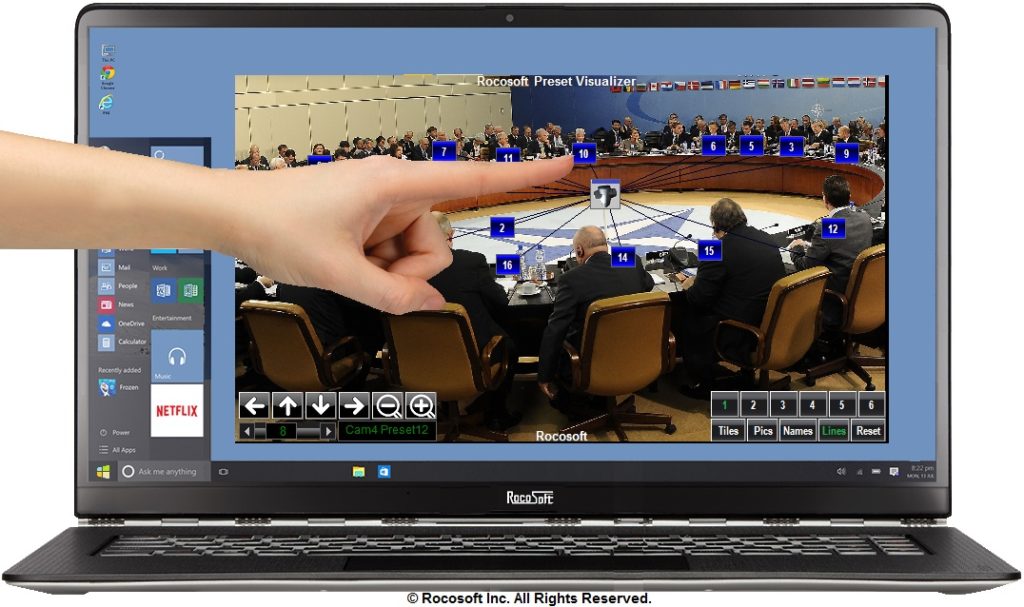 Rocosoft PTZ Controller Software Features PTZJoy Camera Controller