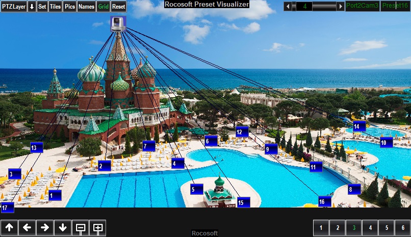 Rocosoft PTZ Visual Pad Controller for Security