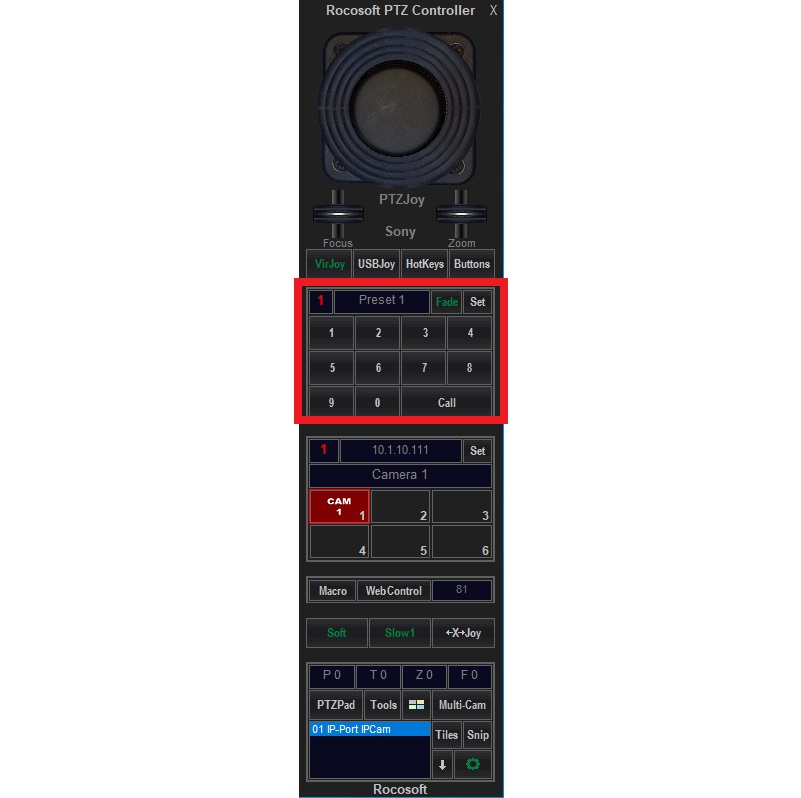 How to Set and Recall a Preset Using Dialer