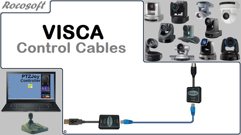 Rocosoft USB Serial PTZ Camera Control Adapters & Cables